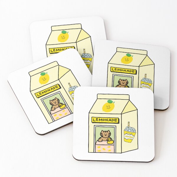 Item preview, a Cat and a Duck in the lemonade shop designed and sold by superbaechoo.