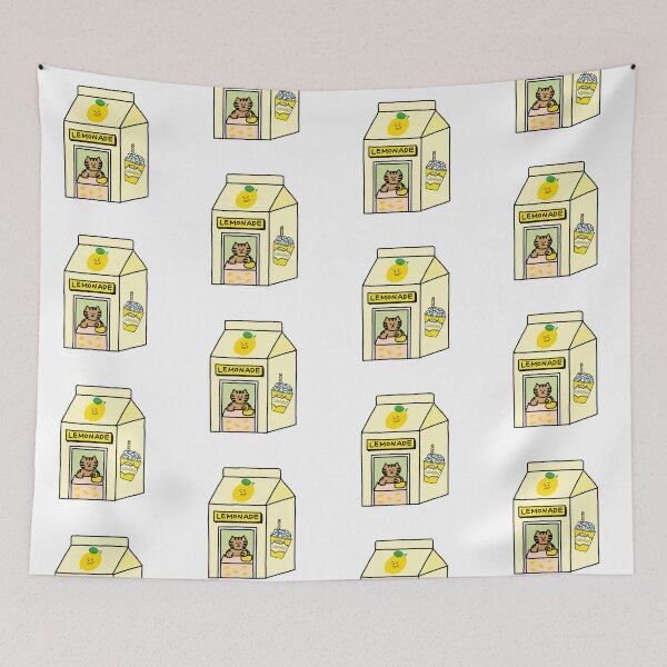 Item preview, a Cat and a Duck in the lemonade shop designed and sold by superbaechoo.
