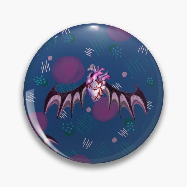 Item preview, Gothic Flying Hearts_blue designed and sold by NeonEye-Designs.