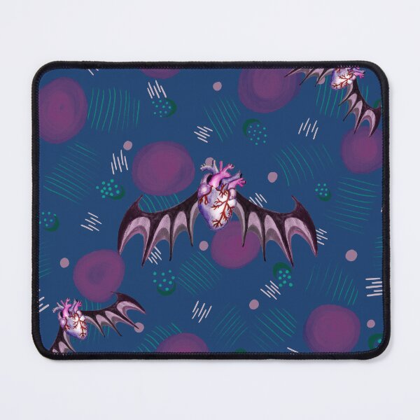 Item preview, Gothic Flying Hearts_blue designed and sold by NeonEye-Designs.
