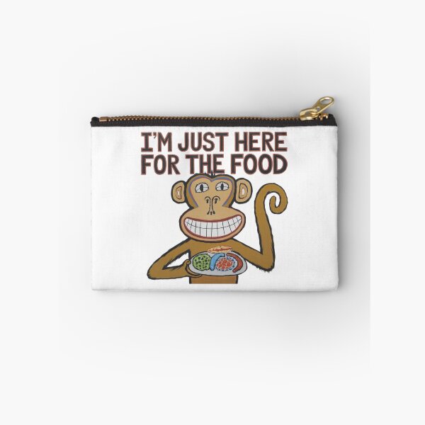 Item preview, I'm just here for the food, monkey, funnyfits70, Humor, Funny designed and sold by FunnyFits70.