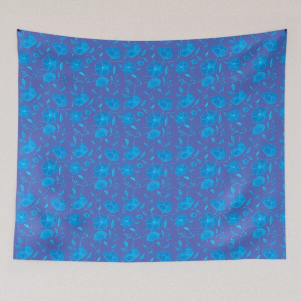 Item preview, Blue Infinite Flowers designed and sold by CatandColours.