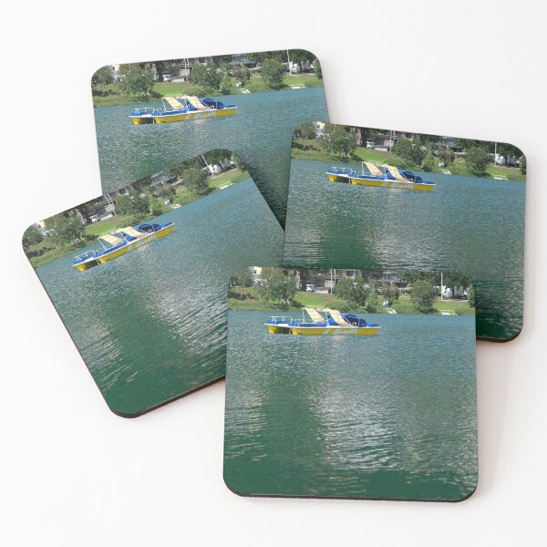 Item preview, Pedalo on the St Moritz lake in summer, Engadine, Switzerland designed and sold by svanaerschot.