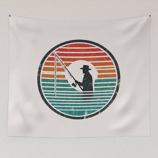 Item preview, Vintage Fisherman at Sunset designed and sold by Blink Art Studio.