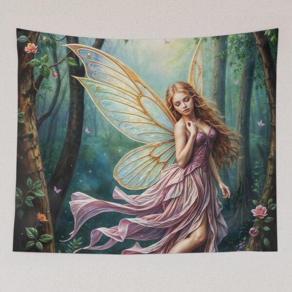 Item preview, Beautiful Fairy in the Enchanted Forest designed and sold by Ghazal-art.