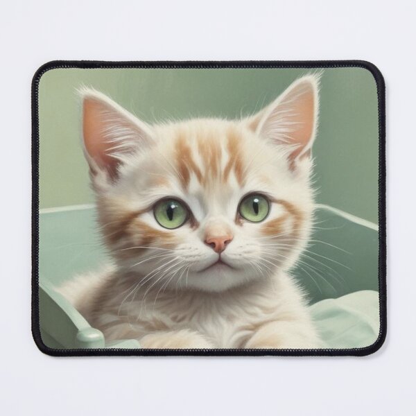 Item preview, Cute kitten in bed designed and sold by GasconyPassion.