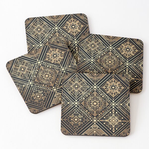 Item preview, Luxurious Geometric Gold Pattern designed and sold by TeslaSt0re.
