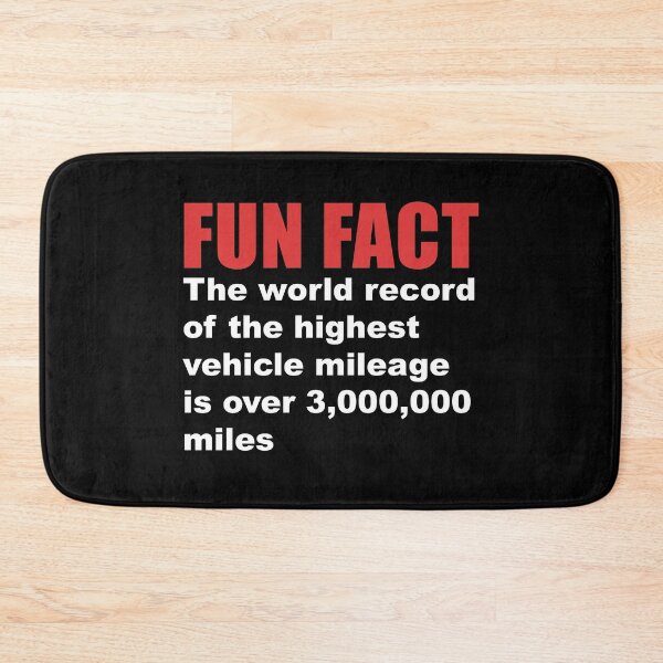Item preview, fun fact vehicle mileage world record designed and sold by Dagrell.