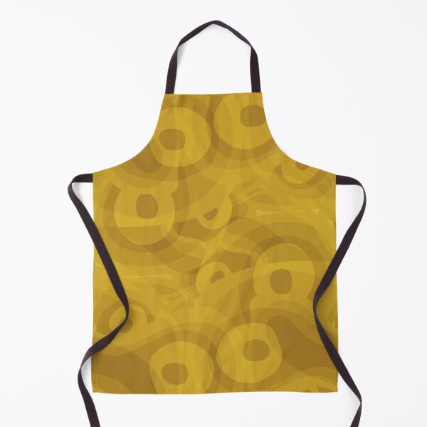 Item preview, gold retro waves marble circles seamless pattern designed and sold by ssblondess.
