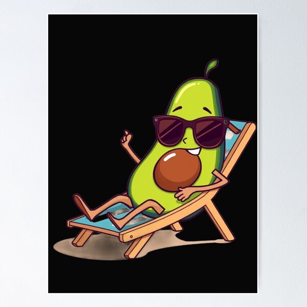 Item preview, Avocado on holiday designed and sold by CozyDots.