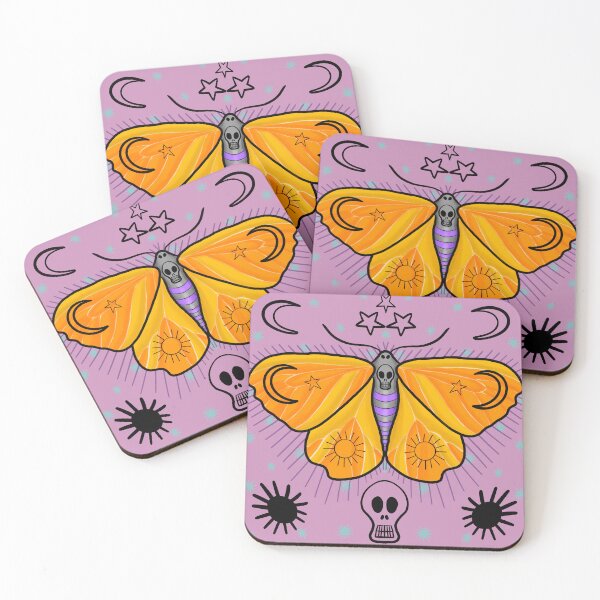 Item preview, Skull Moth_pale purple designed and sold by NeonEye-Designs.