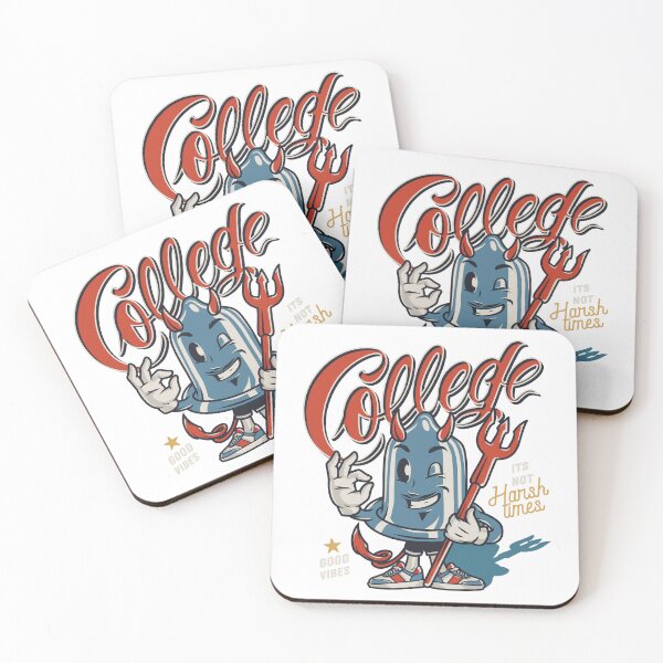 Item preview, College - Good Vibes Devil Character Design designed and sold by Mehmet Hanifi Ekşi.