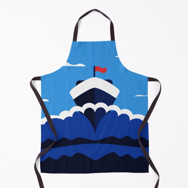Item preview, Ship at sea among the waves designed and sold by ewajasinska.