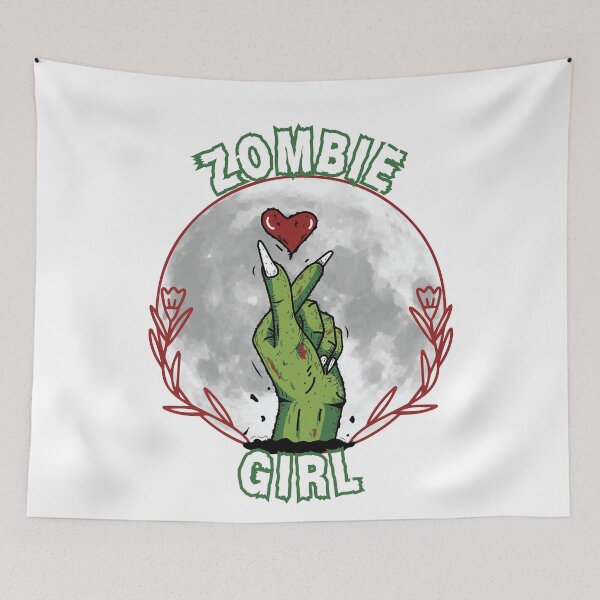 Item preview, ADRIANNE LENKER, ZOMBIE GIRL, ZOMBIE HAND WITH HEART MOON designed and sold by larissa-myrie.