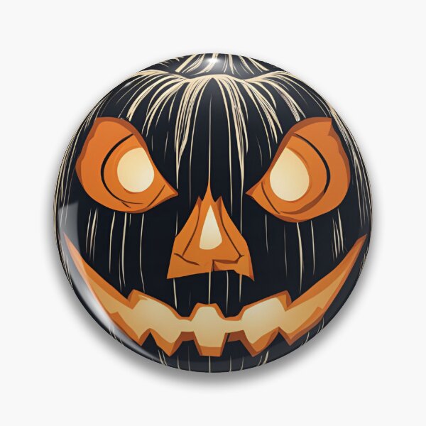 Item preview, Spooky Black Pumpkin with Glowing Eyes and Mouth, funny, gifts, pumpkin, Halloween,  designed and sold by Ewelina  Niemiec.