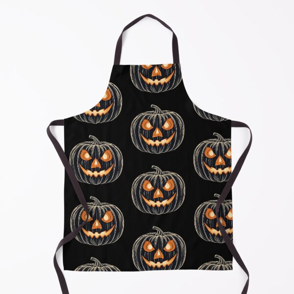 Item preview, Spooky Black Pumpkin with Glowing Eyes and Mouth, funny, gifts, pumpkin, Halloween, designed and sold by Ewelina Niemiec.