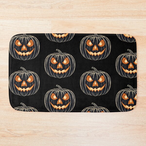 Item preview, Spooky Black Pumpkin with Glowing Eyes and Mouth, funny, gifts, pumpkin, Halloween,  designed and sold by Ewelina  Niemiec.
