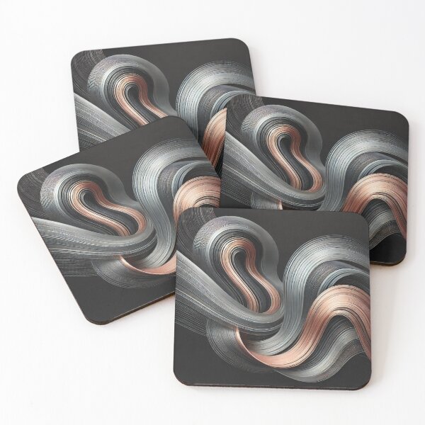 Item preview, Flowing Metallic Waves designed and sold by TeslaSt0re.