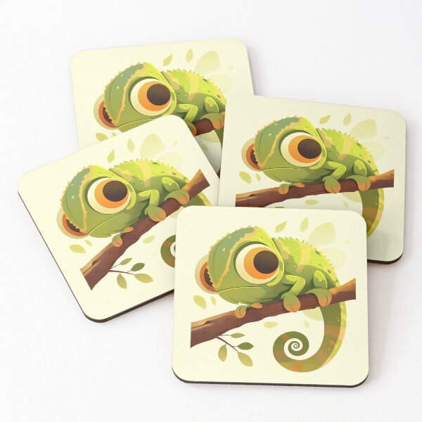 Item preview, Minimalist Cute Chameleon on a Branch Illustration designed and sold by Windy-market.