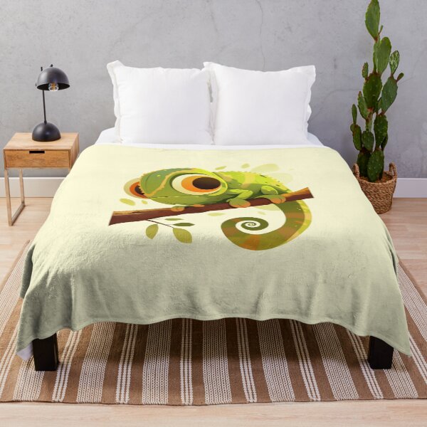 Item preview, Minimalist Cute Chameleon on a Branch Illustration designed and sold by Windy-market.