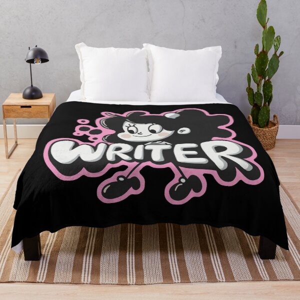 Item preview, Graffiti "Escritor" Gris / Rosa designed and sold by CleverHeadz.