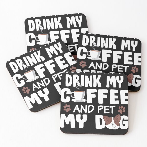 Artikelvorschau, Kaffee und Hund Shirt entworfen und verkauft von designsbykash.
