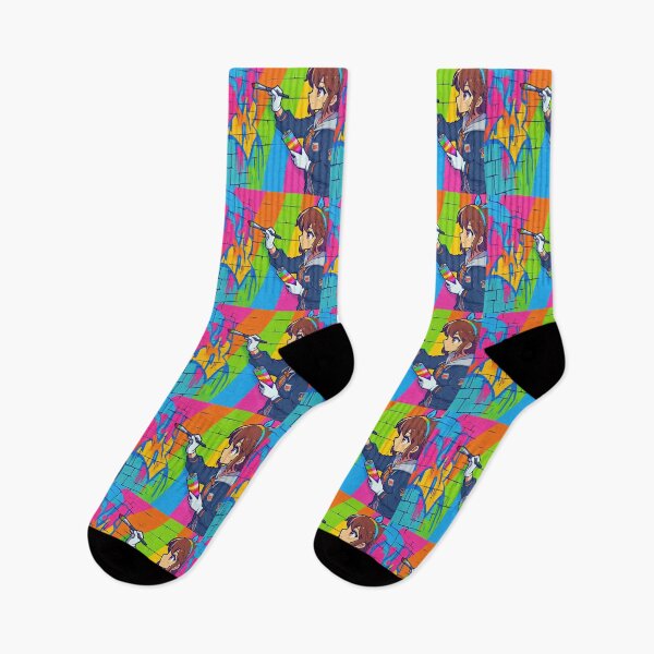 Item preview, Anime Character Creating Graffiti Pop Art Style designed and sold by artofuniverse.
