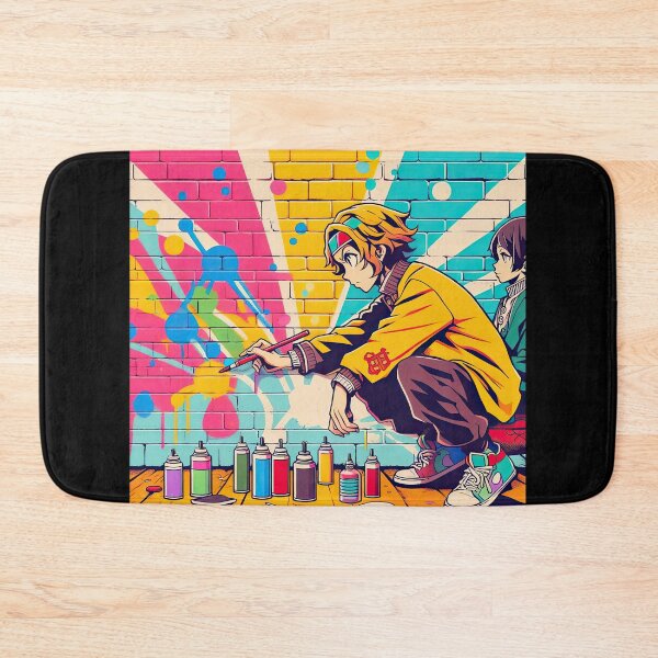 Item preview, Anime Character Creating Graffiti Pop Art Style designed and sold by artofuniverse.