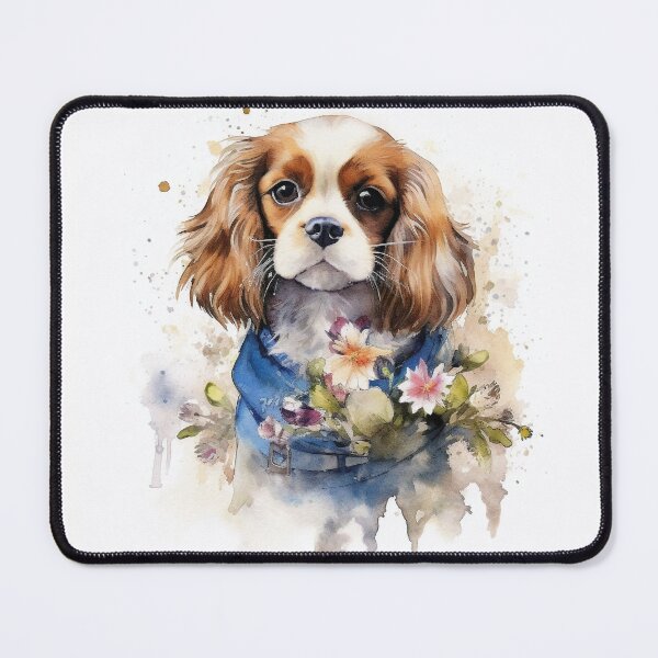 Item preview, Minimalistic Watercolor Sweet Cavalier In Bloom designed and sold by Cute-Cuddles.