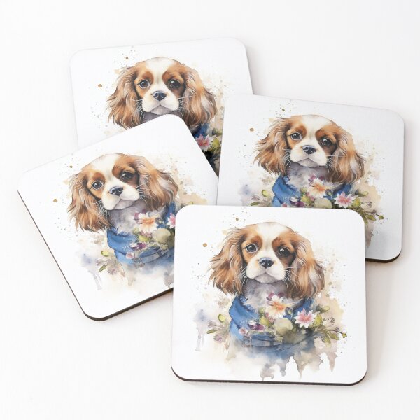 Item preview, Minimalistic Watercolor Sweet Cavalier In Bloom designed and sold by Cute-Cuddles.