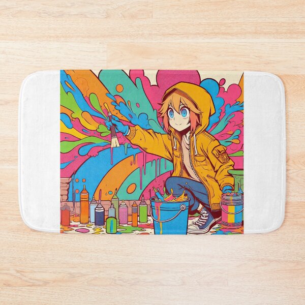 Item preview, Anime Character Creating Graffiti Pop Art Style designed and sold by artofuniverse.