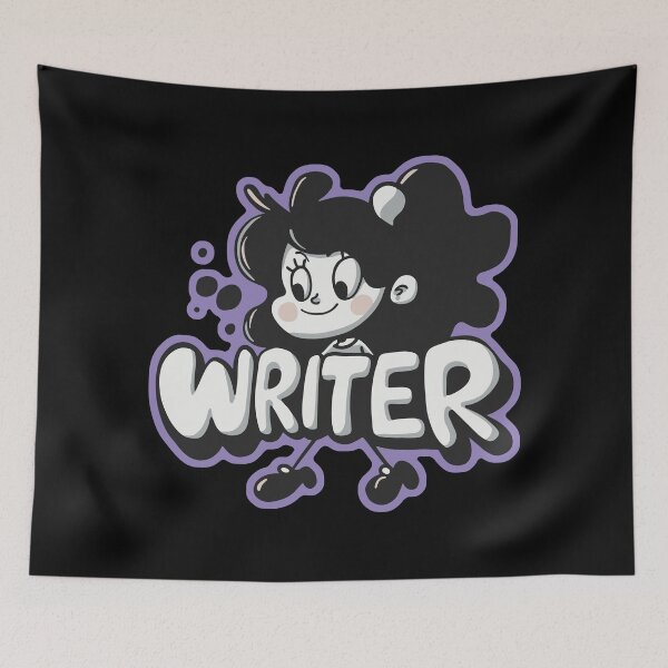Item preview, Graffiti "Escritor" Gris / Morado designed and sold by CleverHeadz.