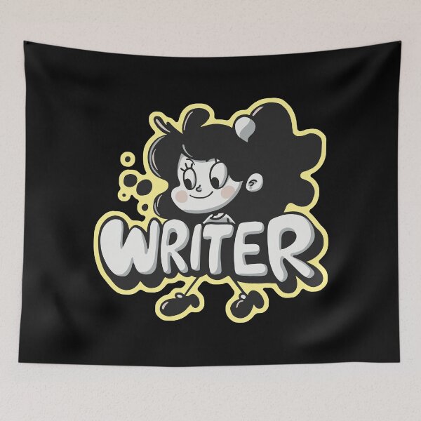 Item preview, Graffiti "Escritor" Gris / Amarillo designed and sold by CleverHeadz.