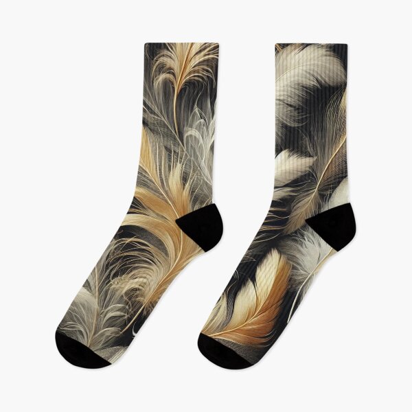 Item preview, Wispy Gold and White Feather designed and sold by TeslaSt0re.
