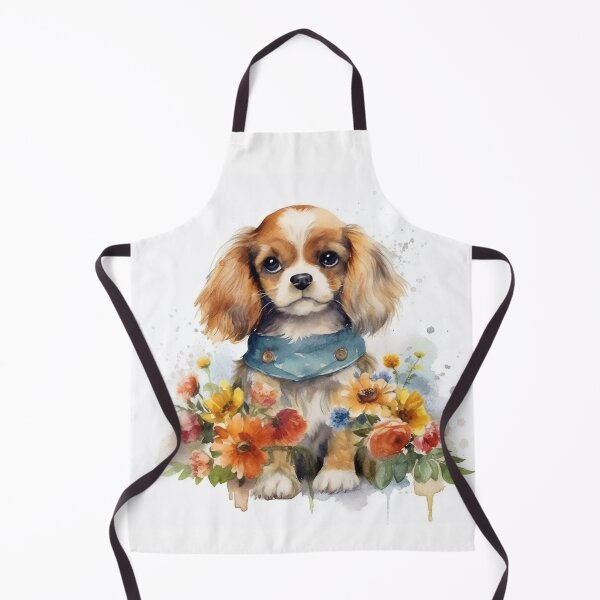 Item preview, Charming Cavalier Among Wildflowers In Watercolor Style designed and sold by Cute-Cuddles.