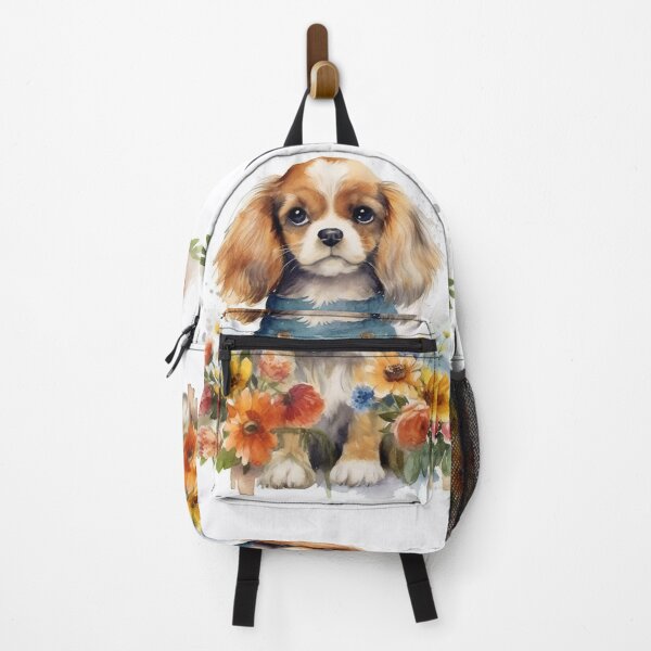 Item preview, Charming Cavalier Among Wildflowers In Watercolor Style designed and sold by Cute-Cuddles.
