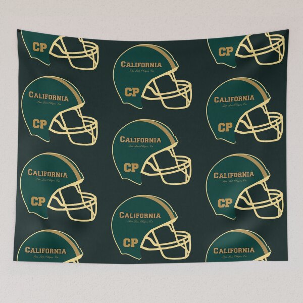 Item preview, San Louis Obispo California CA Football Helmet  designed and sold by Lartheviking.