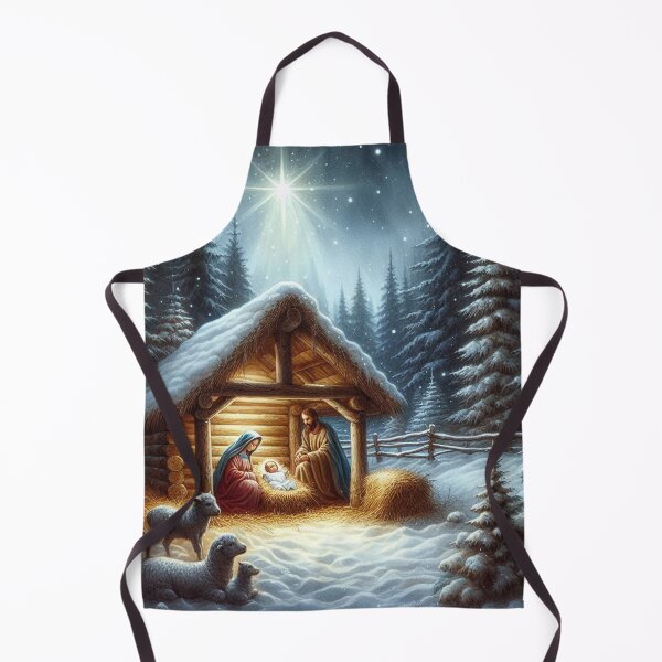Item preview, baby jesus in glowing manger designed and sold by Dominika Farkašová.