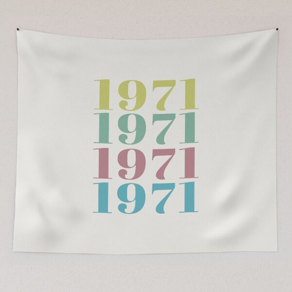 Item preview, 1971 Birthday Year Repeat Design designed and sold by Jeallan Designs.