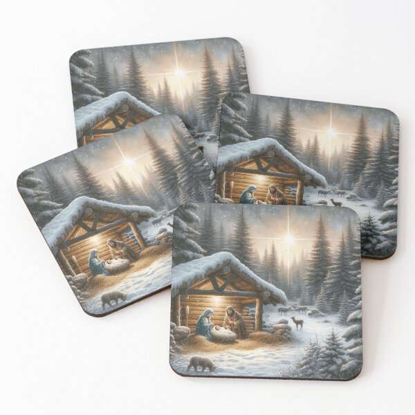 Item preview, serene nativity scene in forest designed and sold by Dominika Farkašová.