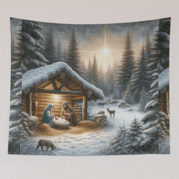 Item preview, serene nativity scene in forest designed and sold by Dominika Farkašová.