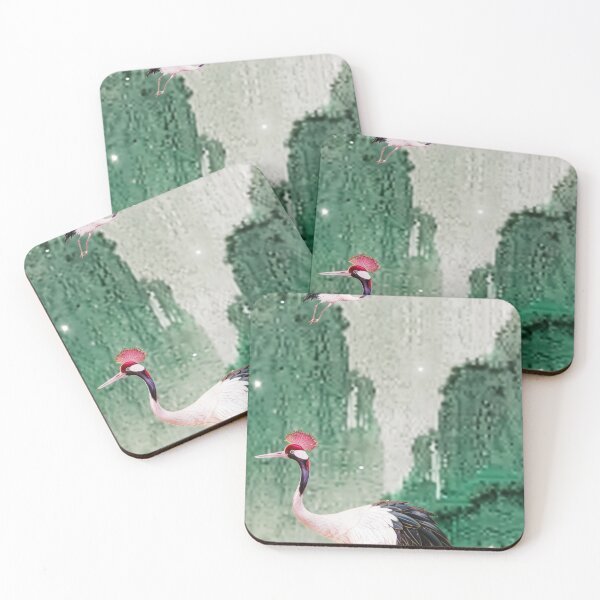 Item preview, Mystic Mountains and Cranes - Chinese Landscape Art designed and sold by Piotrek0001.