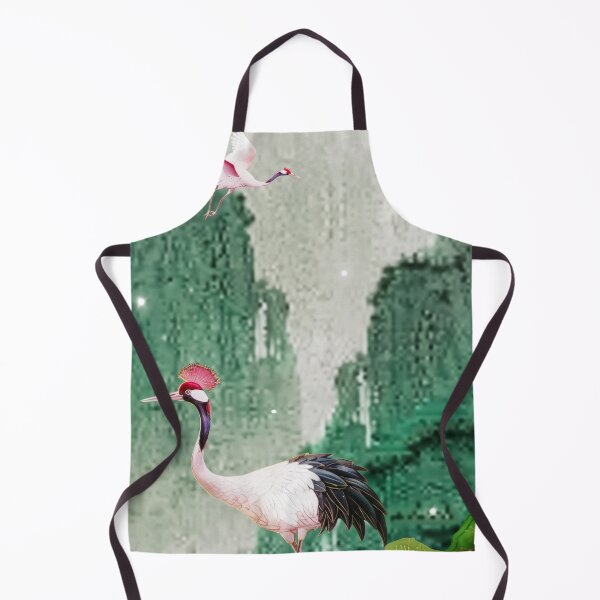 Item preview, Mystic Mountains and Cranes - Chinese Landscape Art designed and sold by Piotrek0001.