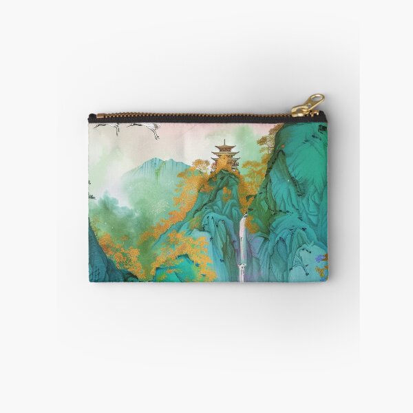 Item preview, Mystic Mountains and Cranes - Chinese Landscape Art designed and sold by Piotrek0001.