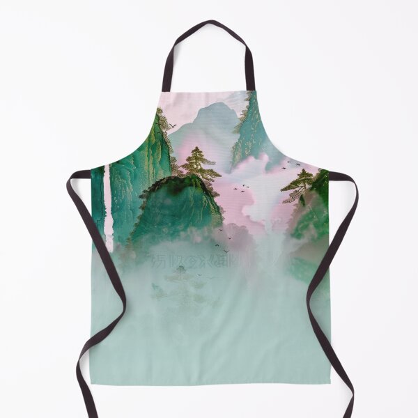 Item preview, Mystic Mountains and Cranes - Chinese Landscape Art designed and sold by Piotrek0001.