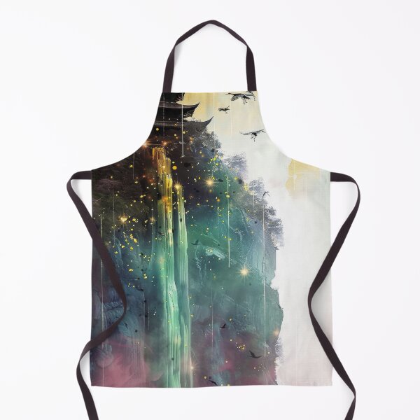 Item preview, Mystic Mountains and Cranes - Chinese Landscape Art designed and sold by Piotrek0001.