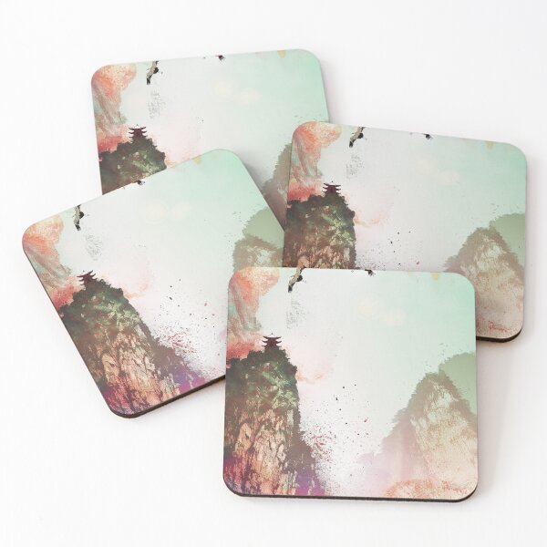Item preview, Mystic Mountains and Cranes - Chinese Landscape Art designed and sold by Piotrek0001.