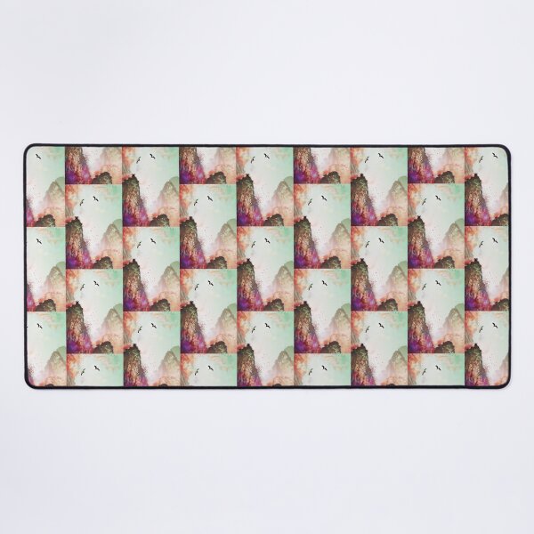 Item preview, Mystic Mountains and Cranes - Chinese Landscape Art designed and sold by Piotrek0001.