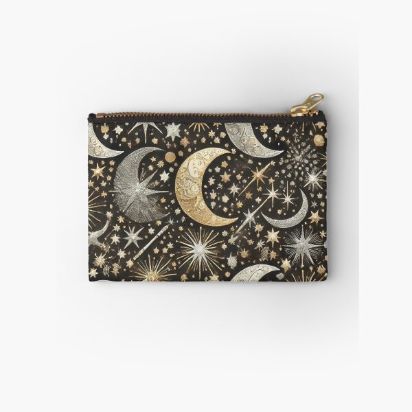 Item preview, Celestial Crescent Moon and Star Pattern designed and sold by TeslaSt0re.