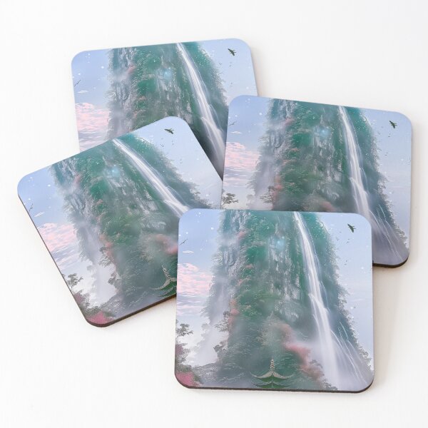 Item preview, Mystic Mountains and Cranes - Chinese Landscape Art designed and sold by Piotrek0001.